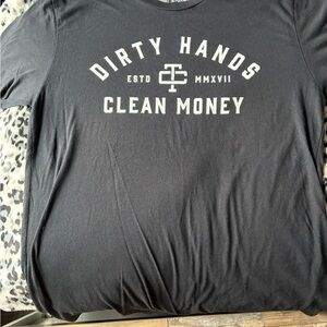 Dirty Hands Clean Money Black T-Shirt